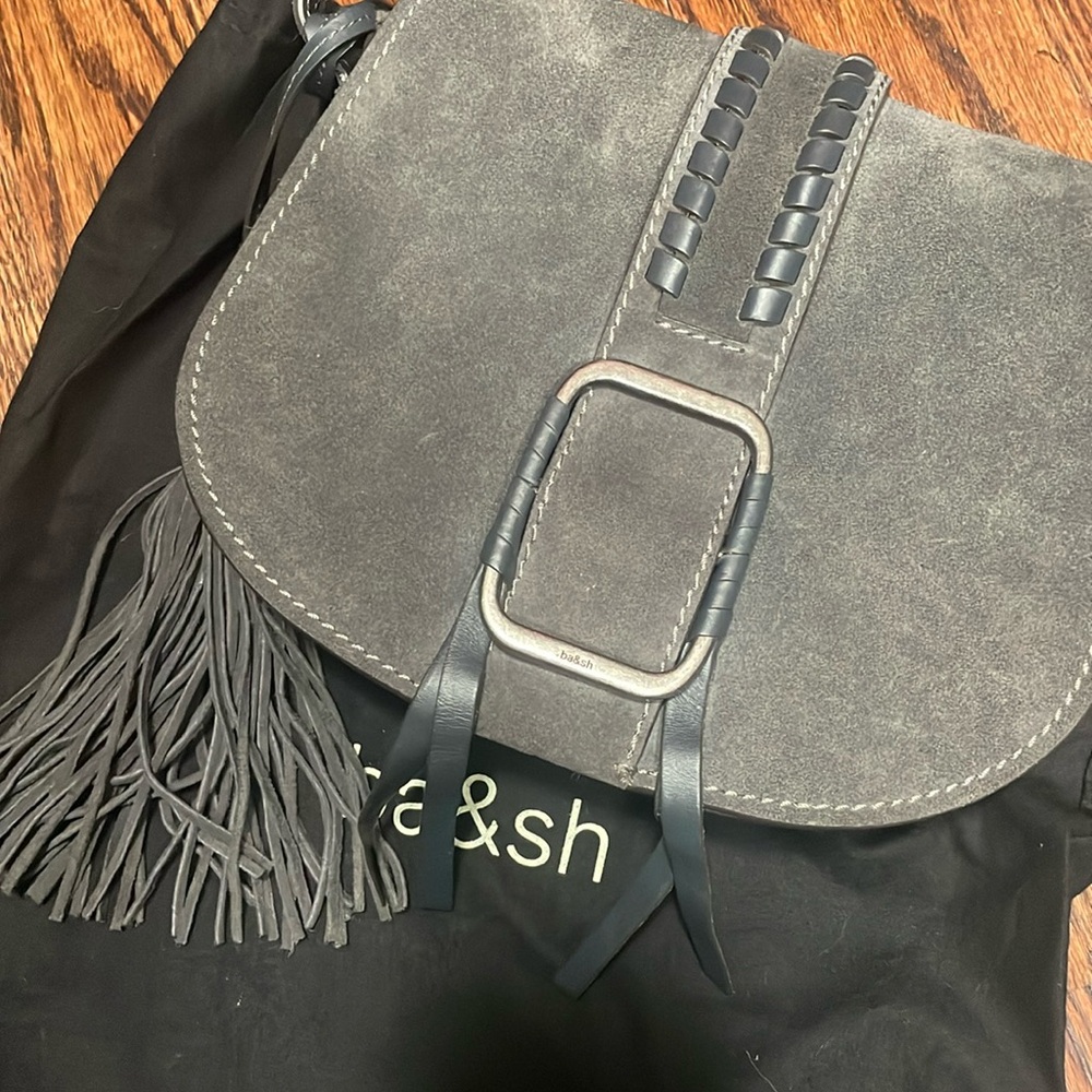Ba&sh Suede Teddy Crossbody Bag